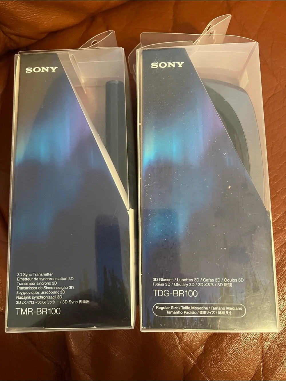 Sony TDG-BR100 3D Glasses & TMR-BR100 Sync Transmitter - Blue/Black